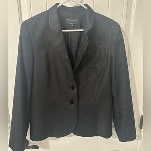 Black/grayish long sleeve blazer